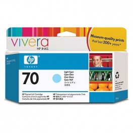HP C9390A (70) Orjinal Açık Mavi Mürekkep Kartuşu HP C9390A (70) Orjinal Açık Mavi Mürekkep Kartuşu