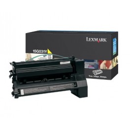 Lexmark 15G031Y (C752) Orjinal Sarı (Yellow) LaserJet Toner Lexmark 15G031Y (C752) Orjinal Sarı (Yellow) LaserJet Toner