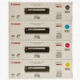Canon CRG 716 Siyah Mavi Kırmızı Sarı 4'Lü Paket Muadil Toner. Canon CRG 716 Siyah Mavi Kırmızı Sarı 4'Lü Paket Muadil Toner.